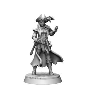 HUMANS - PIRATE FEMALE CAPTAIN WITH COMPASS