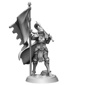 HUMANS - FEMALE KNIGHT WITH BANNER