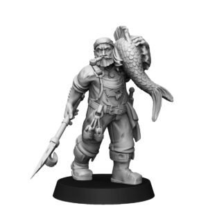 HUMANS - FISHERMAN WITH BIG FISH