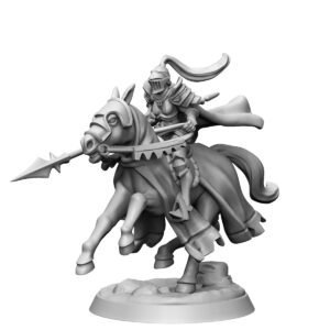 HUMANS - FEMALE MOUNTED KNIGHT 02