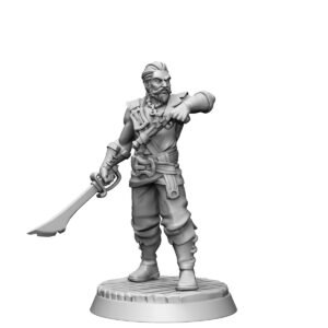 HUMANS - PIRATE FIGHTER WITH GUN AND SABRE 02