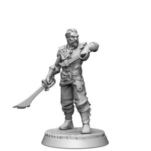 HUMANS - PIRATE FIGHTER WITH TWO SABRES 02