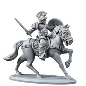 HUMANS - ARENA MOUNTED FIGHTER WITH SHIELD