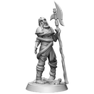 ZOMBIES - WARRIOR WITH HALBERD 01