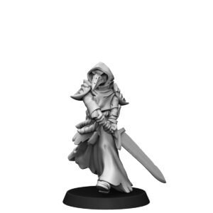 HUMANS - RAVEN CULTIST WITH LONG SWORD