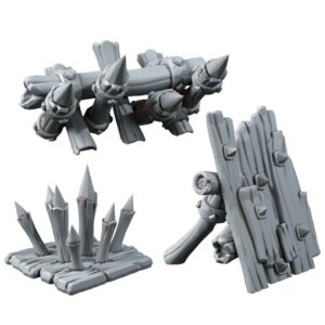 DECORATIONS - WOODEN TRAPS SET (3U)