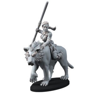 HUMANS – MOUNTED AMAZON WITH SPEAR