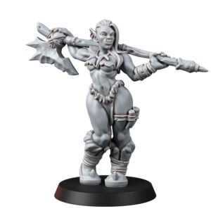 ORCS - FEMALE ORC WITH BATTLE AXE (PIN-UP)