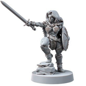 BARBARIAN - FEMALE WITH SHIELD