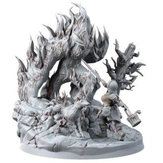 BEASTS - FIRE ELEMENTAL DIORAMA