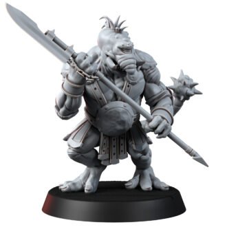 REPTILIAN - WARRIOR WITH SPEAR