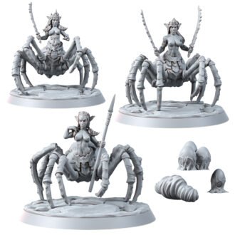 DRIDERS - SPIDER FEMALE WARRIORS PIN-UP (3U)