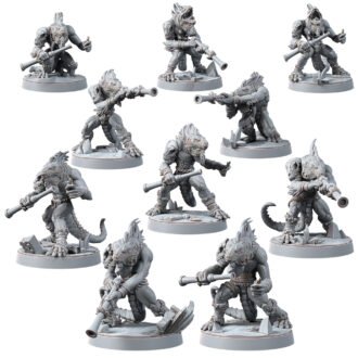 LIZARDMEN - GECKO HUNTING PACK WITH BLOWPIPES (10U)