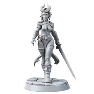 TIEFLING - FEMALE FIGHTER