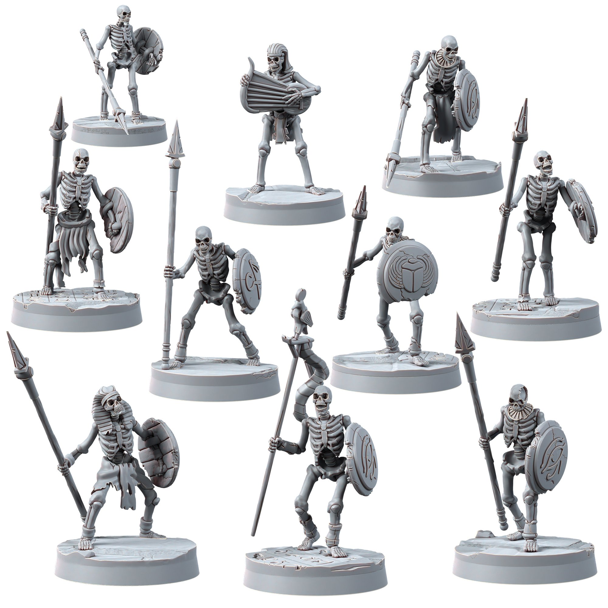 SKELETONS - SAND SPEARMEN (10U)