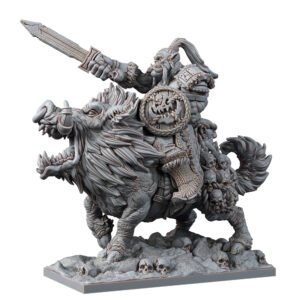 ORCS - THE HOWLING STEPPES BOSS ON WAR BOAR WITH SWORD