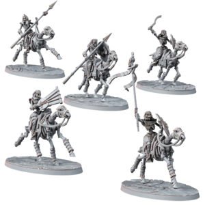 SKELETONS - SAND SKELETON HORSEMEN (5U)
