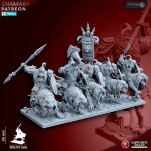 ORCS - GREY WARG RIDERS (5U)