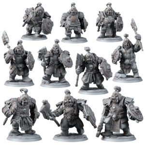 ORCS - BLACK WASTE MELEE WEAPON & SHIELD (10U)