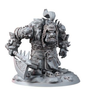 ORCS - BBLACK ORC WARLORD ON FOOT