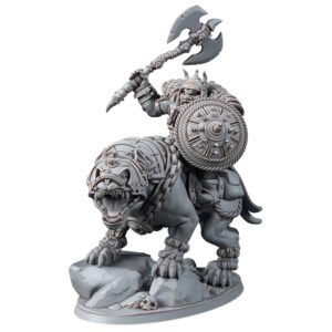 ORCS - BLACK ORC WARLORD ON WARG