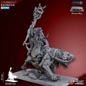 ORCS - GREY WASTE ORC SHAMAN ON WARGH