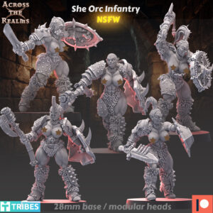 ORCS - DUNGEON LADIES INFANTRY (PIN-UP)