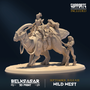 WILD WEST - BOUNTY HUNTER WITH PARASAUROLOPHUS