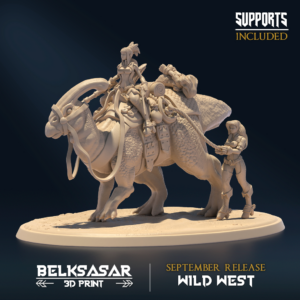 WILD WEST - BOUNTY HUNTER WITH PARASAUROLOPHUS (NSFW)